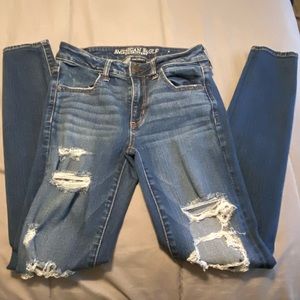 American Eagle ripped jeans